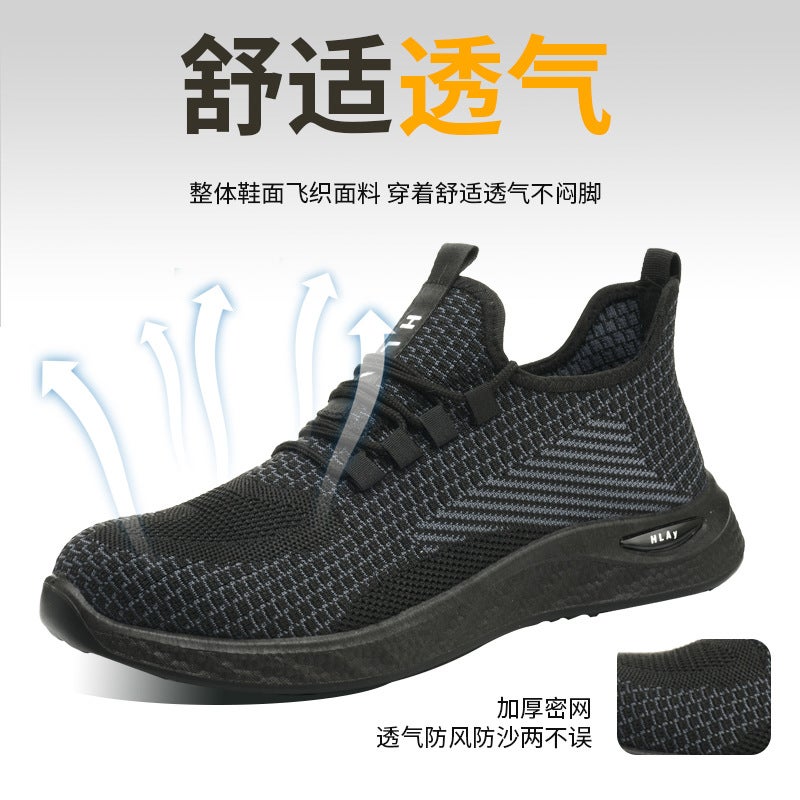 Flying Labor Protection Shoes – Men's Anti-Smashing Anti-Puncture Insulated Safety Shoes - Image 4